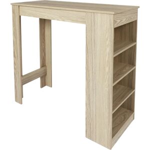 Mesa de barra de madera de Home Deco Factory con estantes - Mesa de bar Mesa de barra de madera de Home Deco Factory con estantes - Mesa de bar