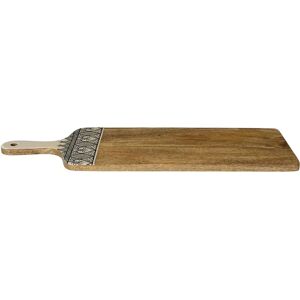 Planete Discount Deska do serwowania z drewna mango - 58cm Czarna Planete Discount Deska do serwowania z drewna mango - 58cm Czarna
