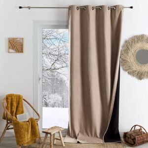 HOME MAISON Konfor Beige - Rideau Isolant Thermique & Acoustique - Publicité HOME MAISON Konfor Beige - Rideau Isolant Thermique & Acoustique - Publicité