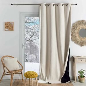 HOME MAISON Konfor Blanc Naturel 250X260 cm - Rideau - Publicité HOME MAISON Konfor Blanc Naturel 250X260 cm - Rideau - Publicité