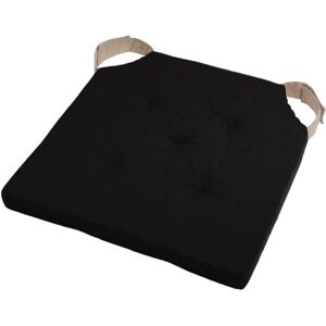 SA STOF - Cuscino galette velcro 38x38 - Nero - Pillow cover SA STOF - Cuscino galette velcro 38x38 - Nero - Pillow cover
