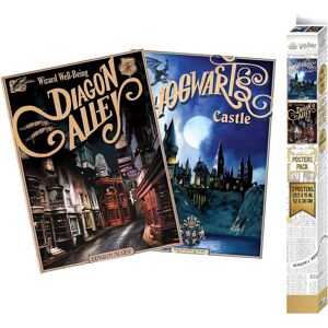 ABYstyle Harry Potter - Hogwarts & Diagon Alley - Set 2 Poster - 52x38 - Poster & Drucke ABYstyle Harry Potter - Hogwarts & Diagon Alley - Set 2 Poster - 52x38 - Poster & Drucke