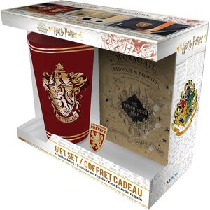 Zestaw Prezentowy Harry Potter - Gryffindor - Szklanka, Odznaka, Notes Zestaw Prezentowy Harry Potter - Gryffindor - Szklanka, Odznaka, Notes