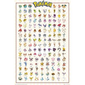 ABYstyle Pokémon Kanto 151 Poster - 91,5x61cm ABYstyle Pokémon Kanto 151 Poster - 91,5x61cm