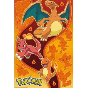 Pokemon Tuli Tyyppi Juliste - Charmander Kehitys - 91.5cm Pokemon Tuli Tyyppi Juliste - Charmander Kehitys - 91.5cm