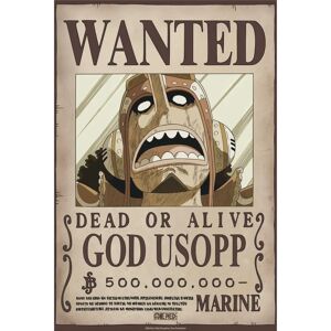 Affiche One Piece Chibi - Wanted Usopp Wano 52x38cm - Publicité Affiche One Piece Chibi - Wanted Usopp Wano 52x38cm - Publicité