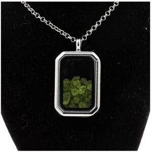 Naszyjnik Peridot od A Bijoux - Prostokątny wisiorek z kryształu - Biżuteria unisex Naszyjnik Peridot od A Bijoux - Prostokątny wisiorek z kryształu - Biżuteria unisex
