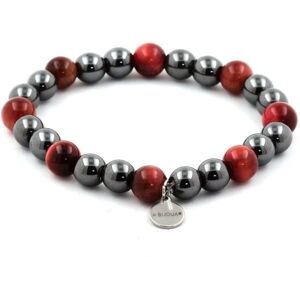 A Bijoux Pink Red Tiger Eye Beads Bracelet - Bransoletki A Bijoux Pink Red Tiger Eye Beads Bracelet - Bransoletki