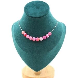 A Bijoux Czerwony Pęknięty Agat Naszyjnik - 8mm, 45cm A Bijoux Czerwony Pęknięty Agat Naszyjnik - 8mm, 45cm