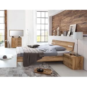 Pegane - 180x200 - 2 tables de chevet - commode - Chambre à coucher - Publicité Pegane - 180x200 - 2 tables de chevet - commode - Chambre à coucher - Publicité