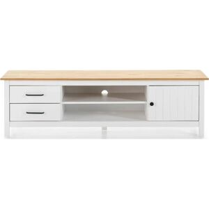 Pegane - Meuble TV - Pin massif - Chêne - TV stand - Publicité Pegane - Meuble TV - Pin massif - Chêne - TV stand - Publicité