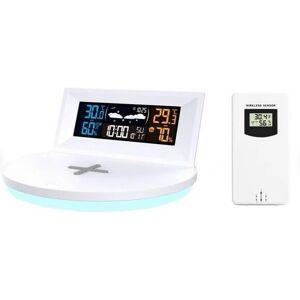 Station Météo Optex - Température et Humidité, Chargeur Sans Fil - Publicité Station Météo Optex - Température et Humidité, Chargeur Sans Fil - Publicité