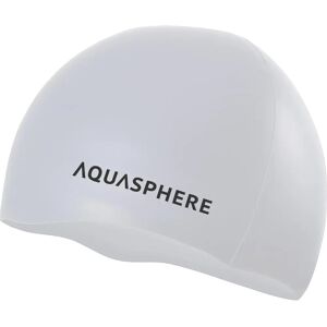 Plochý silikonový plavecký čepice Aqua Sphere - Bílá - Dospělí Plochý silikonový plavecký čepice Aqua Sphere - Bílá - Dospělí