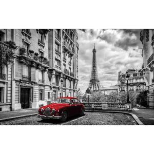 Hexoa Art Noir et Blanc Voiture Ancienne Paris - Décor - Publicité Hexoa Art Noir et Blanc Voiture Ancienne Paris - Décor - Publicité