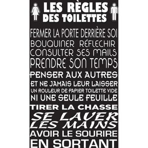 Hexoa Modèle WC 1 - Décoration artistique, Fabriqué en France, 50x80cm Noir & Blanc - Publicité Hexoa Modèle WC 1 - Décoration artistique, Fabriqué en France, 50x80cm Noir & Blanc - Publicité