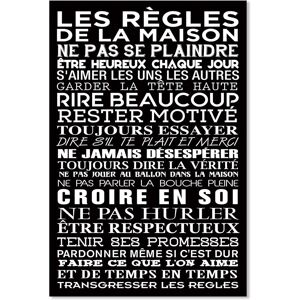 Affiche de cuisine Hexoa - Made in France - Noir 40x60cm - Publicité Affiche de cuisine Hexoa - Made in France - Noir 40x60cm - Publicité