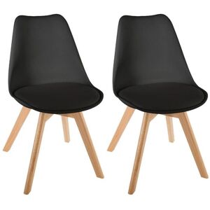 Ensemble de 2 Chaises Baya Style Scandinave - Chaises Nordiques - Publicité Ensemble de 2 Chaises Baya Style Scandinave - Chaises Nordiques - Publicité