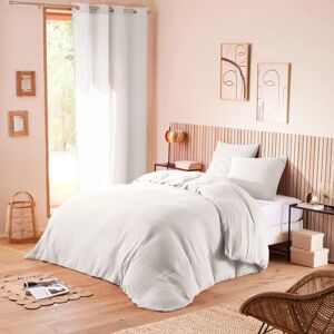Univers Decor Ensemble de housses de couette en gaze de coton Neige - Publicité Univers Decor Ensemble de housses de couette en gaze de coton Neige - Publicité