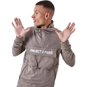 Project X Paris Taupe Hoodie - Windbreaker Project X Paris Taupe Hoodie - Windbreaker