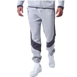 Pantalon de jogging bicolore gris clair - Jogger bottoms - Publicité Pantalon de jogging bicolore gris clair - Jogger bottoms - Publicité