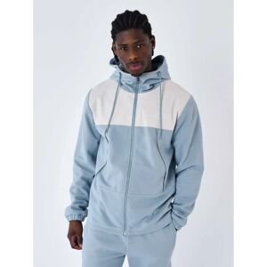 Project X Paris Men Blue-Gray Two-Material Jogging Jacket - L Project X Paris Men Blue-Gray Two-Material Jogging Jacket - L