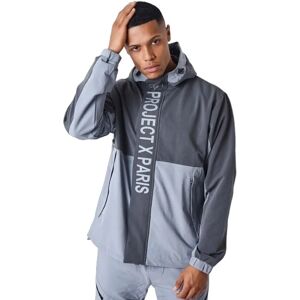 Project X Paris Light gray Hooded Jacket - Jacket Project X Paris Light gray Hooded Jacket - Jacket