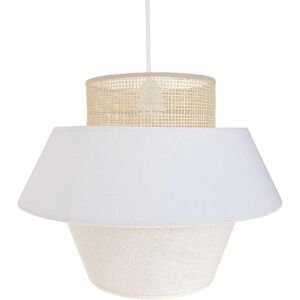 Lumisky - Pantalla de ratán beige de algodón y yute para interior Lumisky - Pantalla de ratán beige de algodón y yute para interior