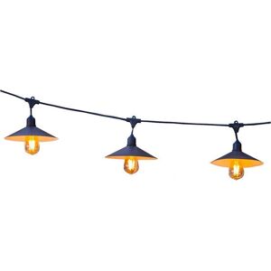 Luz de cadena solar Lumisky Vinty Light Negra - 6m, 10 bombillas LED Luz de cadena solar Lumisky Vinty Light Negra - 6m, 10 bombillas LED