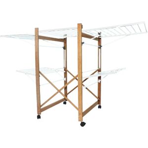 Sèche-linge Kitchen Move Ushuaia MAX - 32M, Bois, Pliable - Publicité Sèche-linge Kitchen Move Ushuaia MAX - 32M, Bois, Pliable - Publicité