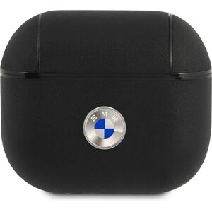 Coque BMW AirPods 3 - Cuir Véritable, Antichoc, Logo Argenté Coque BMW AirPods 3 - Cuir Véritable, Antichoc, Logo Argenté
