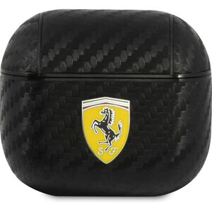 Etui en fibre de carbone Ferrari Airpods 3 - Noir - Protection Etui en fibre de carbone Ferrari Airpods 3 - Noir - Protection