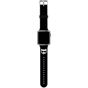 Bracelet en silicone noir Karl Lagerfeld pour Apple Watch - Series 1-8 Bracelet en silicone noir Karl Lagerfeld pour Apple Watch - Series 1-8