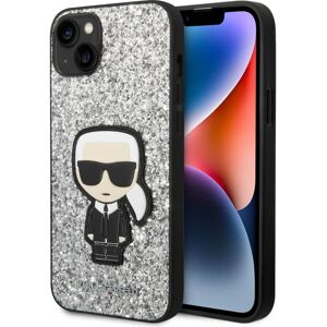 Karl Lagerfeld iPhone 14 Plus Glitter Case - Silver Karl Lagerfeld iPhone 14 Plus Glitter Case - Silver
