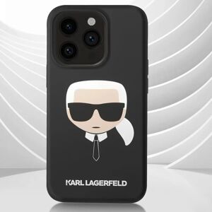 Karl Lagerfeld iPhone 14 Pro Silicone Case - Karl’s Head, Black Karl Lagerfeld iPhone 14 Pro Silicone Case - Karl’s Head, Black