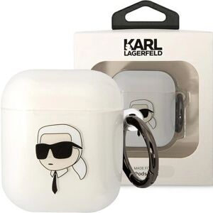 Etui AirPods Karl Lagerfeld KLA2HNIKTCT - Blanc - Housse pour écouteurs Etui AirPods Karl Lagerfeld KLA2HNIKTCT - Blanc - Housse pour écouteurs