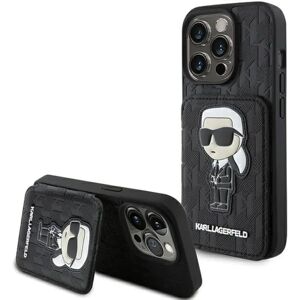 Karl Lagerfeld iPhone 15 Pro Monogram Case - Black Karl Lagerfeld iPhone 15 Pro Monogram Case - Black