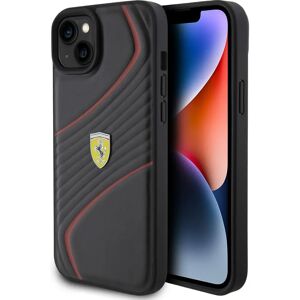 Ferrari iPhone 15 Plus Twist Metal Logo Hardcase - Black Ferrari iPhone 15 Plus Twist Metal Logo Hardcase - Black