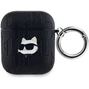 Etui AirPods Karl Lagerfeld - Tête de Choupette Monogramme - Noir Etui AirPods Karl Lagerfeld - Tête de Choupette Monogramme - Noir