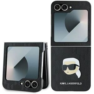 Karl Lagerfeld Samsung Galaxy Z Flip6 Case - Saffiano Monogram Karl Lagerfeld Samsung Galaxy Z Flip6 Case - Saffiano Monogram