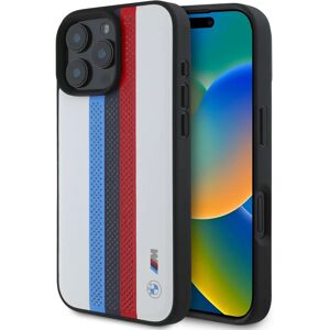 BMW iPhone 16 Pro Max Hardcase - Tricolor Printed Stripes BMW iPhone 16 Pro Max Hardcase - Tricolor Printed Stripes