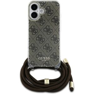 Guess iPhone 16 Bruine Crossbody Hoesje - Smartphone Cover Guess iPhone 16 Bruine Crossbody Hoesje - Smartphone Cover