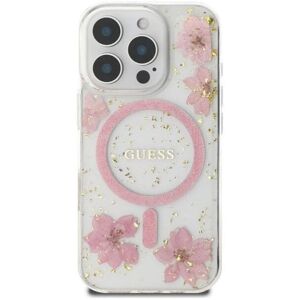 GUESS - iPhone 16 Pro Max - Rosa - Flores de Resina - Case GUESS - iPhone 16 Pro Max - Rosa - Flores de Resina - Case