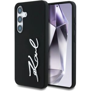 Coque en silicone métal logo signature Karl Lagerfeld Galaxy S25 Coque en silicone métal logo signature Karl Lagerfeld Galaxy S25