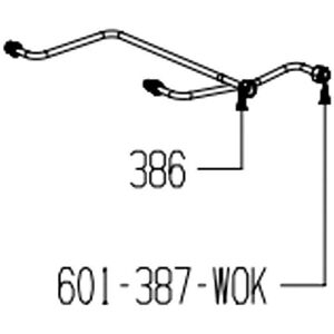 Tuyau d'alimentation avant gauche Beko Modèle 387 - Appareil de cuisson Tuyau d'alimentation avant gauche Beko Modèle 387 - Appareil de cuisson