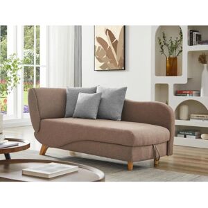 Sofá convertible Vente-Unique Penelope - Marrón, 160x80x81 cm Sofá convertible Vente-Unique Penelope - Marrón, 160x80x81 cm