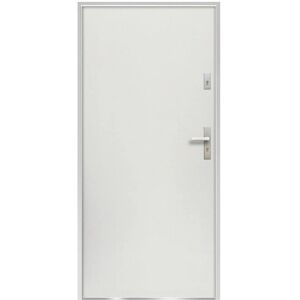 Unikalne Drzwi Wejściowe ze Stali 207x100cm Białe - Lewo-otwierane - Drzwi Wejściowe Unikalne Drzwi Wejściowe ze Stali 207x100cm Białe - Lewo-otwierane - Drzwi Wejściowe