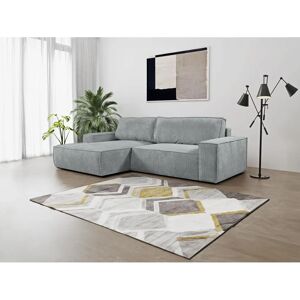 Divano letto angolare in velluto chiaro - Pascal Morabito Divano letto angolare in velluto chiaro - Pascal Morabito