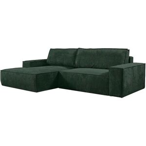 Canapé convertible vert Vente-unique - Coin gauche - 5 places - Publicité Canapé convertible vert Vente-unique - Coin gauche - 5 places - Publicité