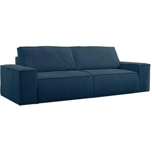 Canapé Convertible Velours Bleu Nuit Vente-Unique - 3 Places - Fabrication Européenne - Publicité Canapé Convertible Velours Bleu Nuit Vente-Unique - 3 Places - Fabrication Européenne - Publicité