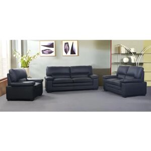 Vente-unique Ensemble Canapé et Fauteuil en Cuir de Buffle - Noir - Publicité Vente-unique Ensemble Canapé et Fauteuil en Cuir de Buffle - Noir - Publicité